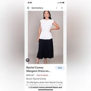 Rachel Comey Dresses Black And White Pleated Rachel Comey
